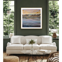 Картина маслом на холсте для интерьера «Утро на реке Китой» купить и заказать в Москве у художника