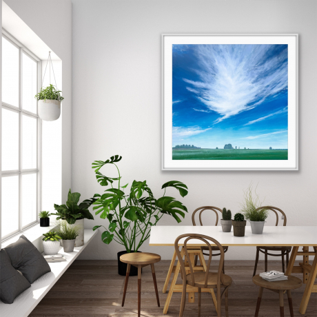 Картина большого размера для холла «Перо небесное» купить у художника из наличия готовых работ 