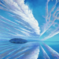 Картина больших размеров холст масло «Сопротивления Нет» купить и заказать в Москве у художника